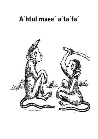 The monkey and the grasshoper